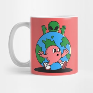 Alien Character Cartoon Mug